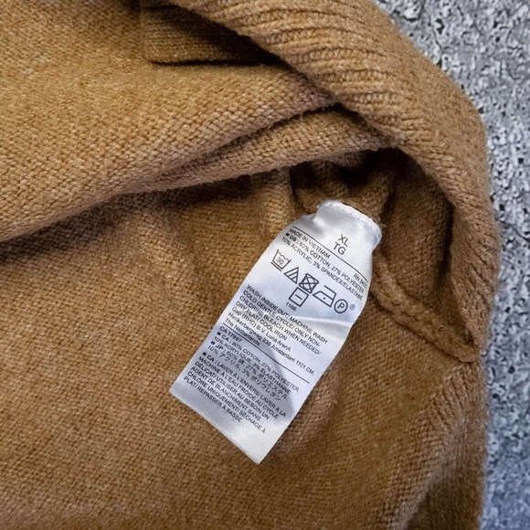 Banana Republic Womens Sweater Xl Cashmere Turtleneck Knit Camel Quiet Luxury - Picture 4 of 14